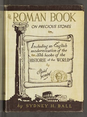 cover image of A Roman Book On Precious Stones